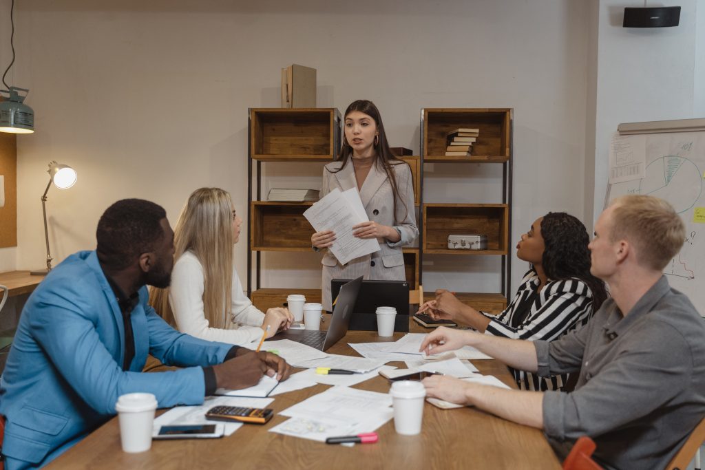 CEO in the boardroom